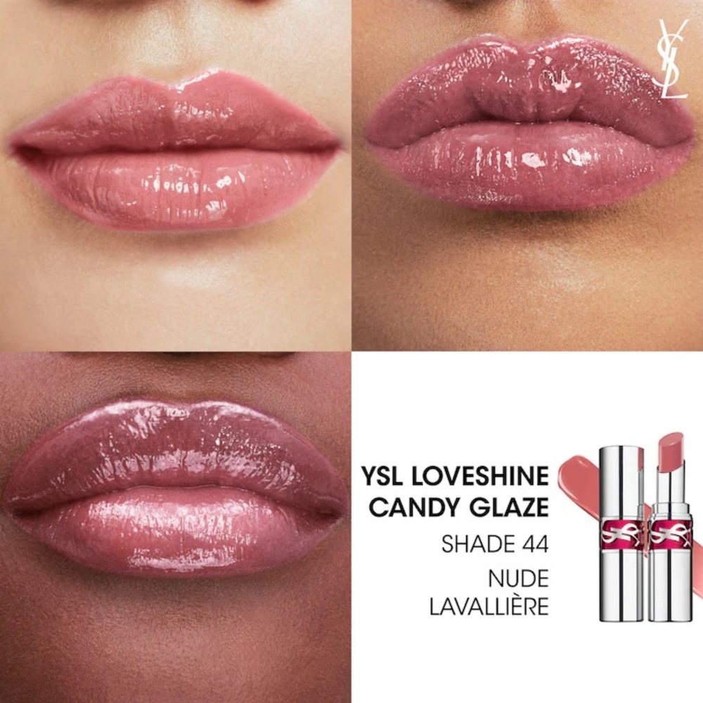 Yves Saint Laurent Candy Glaze Lip Gloss Stick 44 Nude Lavalliere - Picture 7 of 7